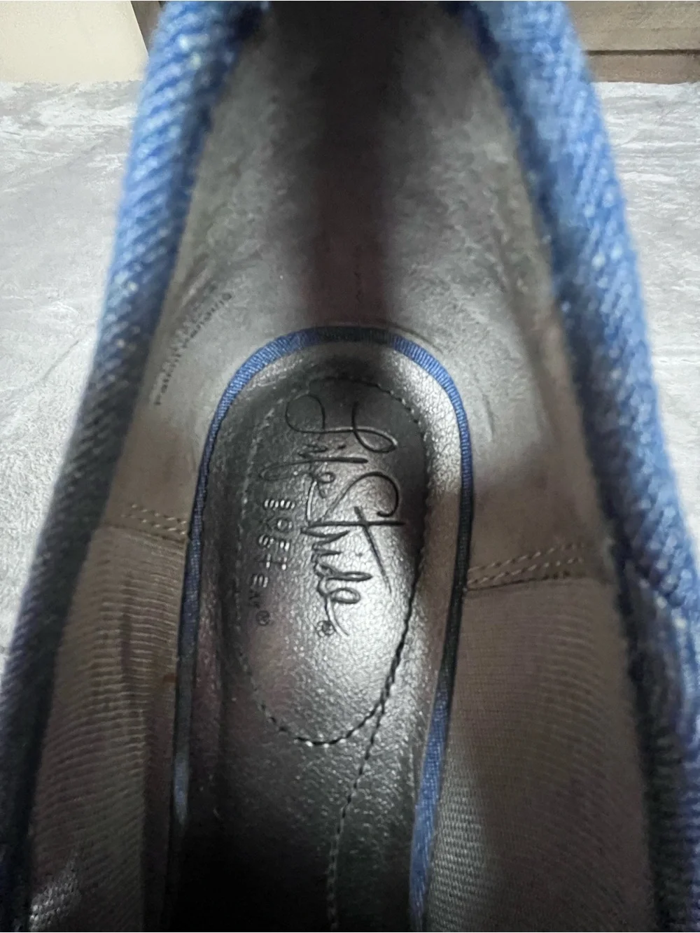 Skechers Denim Blue Espadrille Wedge Heels